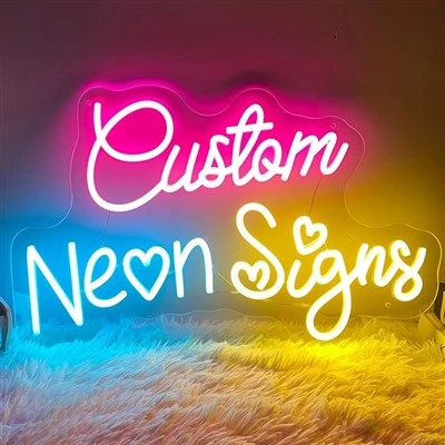 Carina arredamentu a luci a pareti a neon
